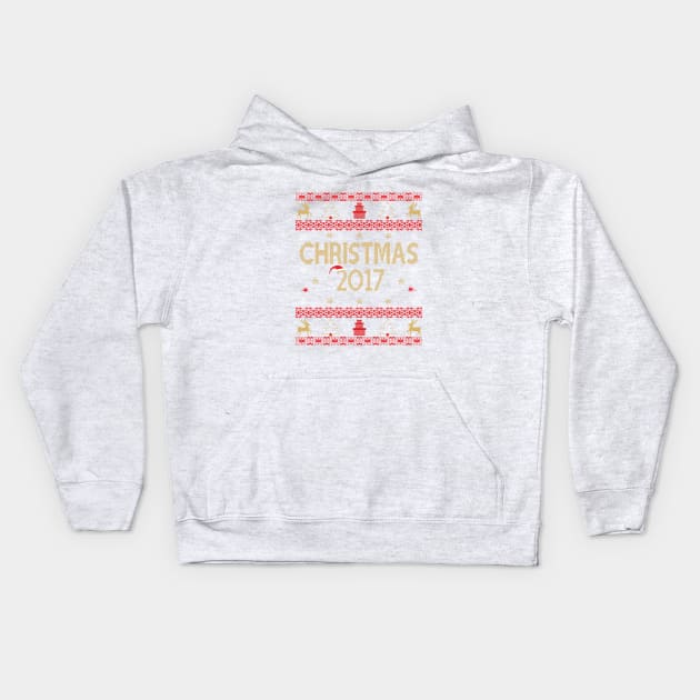 Merry Christmas by Basement Mastermind Kids Hoodie by BasementMaster